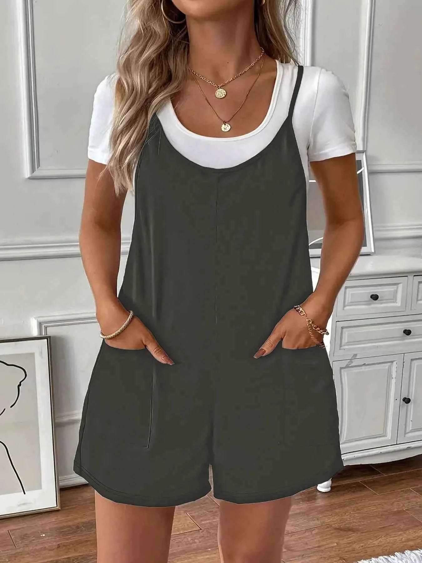 Full Size Scoop Neck Spaghetti Strap Overalls Plus Size Dark Gray 91aa53d7162542e49802c81058d065c9-Max-Origin