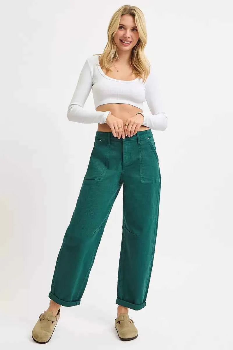 High Rise Ankle Cuffed Barrel Pants 91ba419608f1426691533205737000d2-Max-Origin