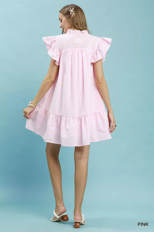 Stripe Smocked Yoke Ruffle Dress 91d7923d-8359-44c2-b1f1-7668400c297f-Max-Origin