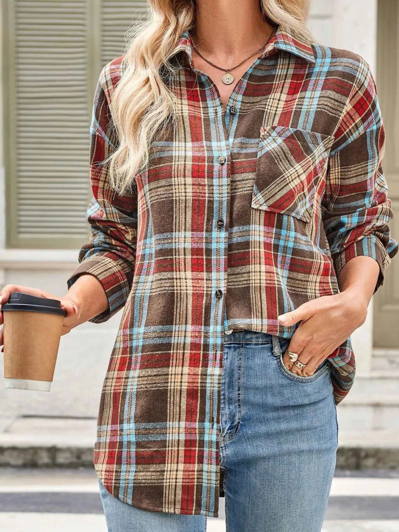 Plaid Button Up Long Sleeve Shirt 9205609ebd0e4cc9aa8c0986d2a49b6b-Max-Origin