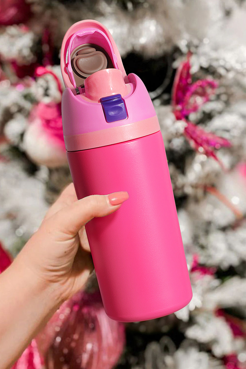 Strawberry Pink Insulated Stainless Steel Water Bottle 92103c008921f87f