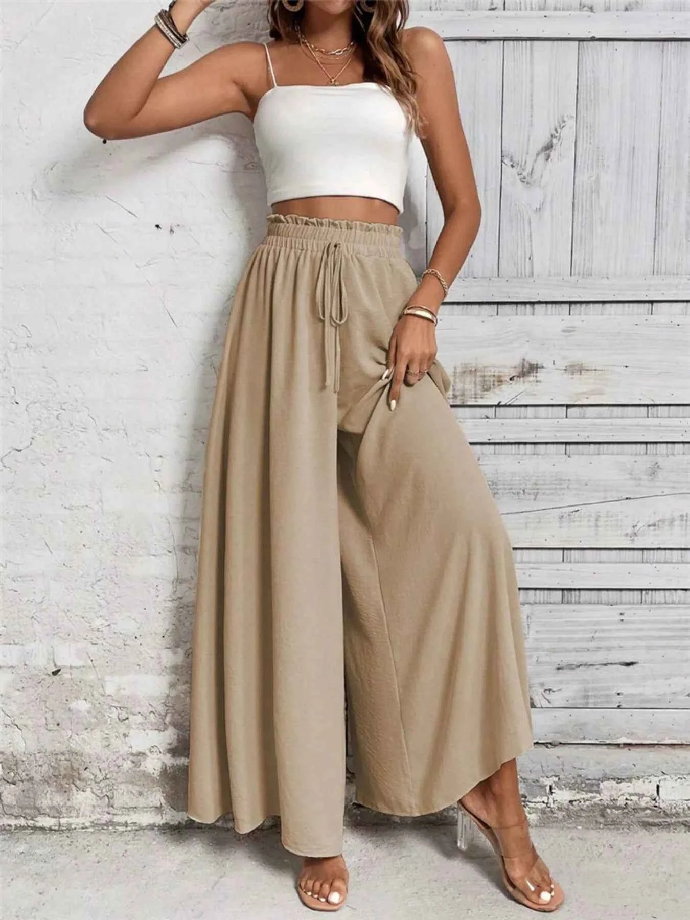 Frill Wide Leg Pants 924bda85d722417883c4524c7f9230bc-Max-Origin