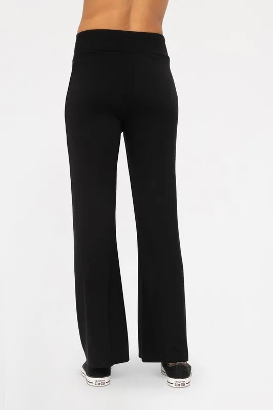 Mono B Cross Pleat Flare Pants 92618260-af94-4966-b585-e6e0892274bc-Max