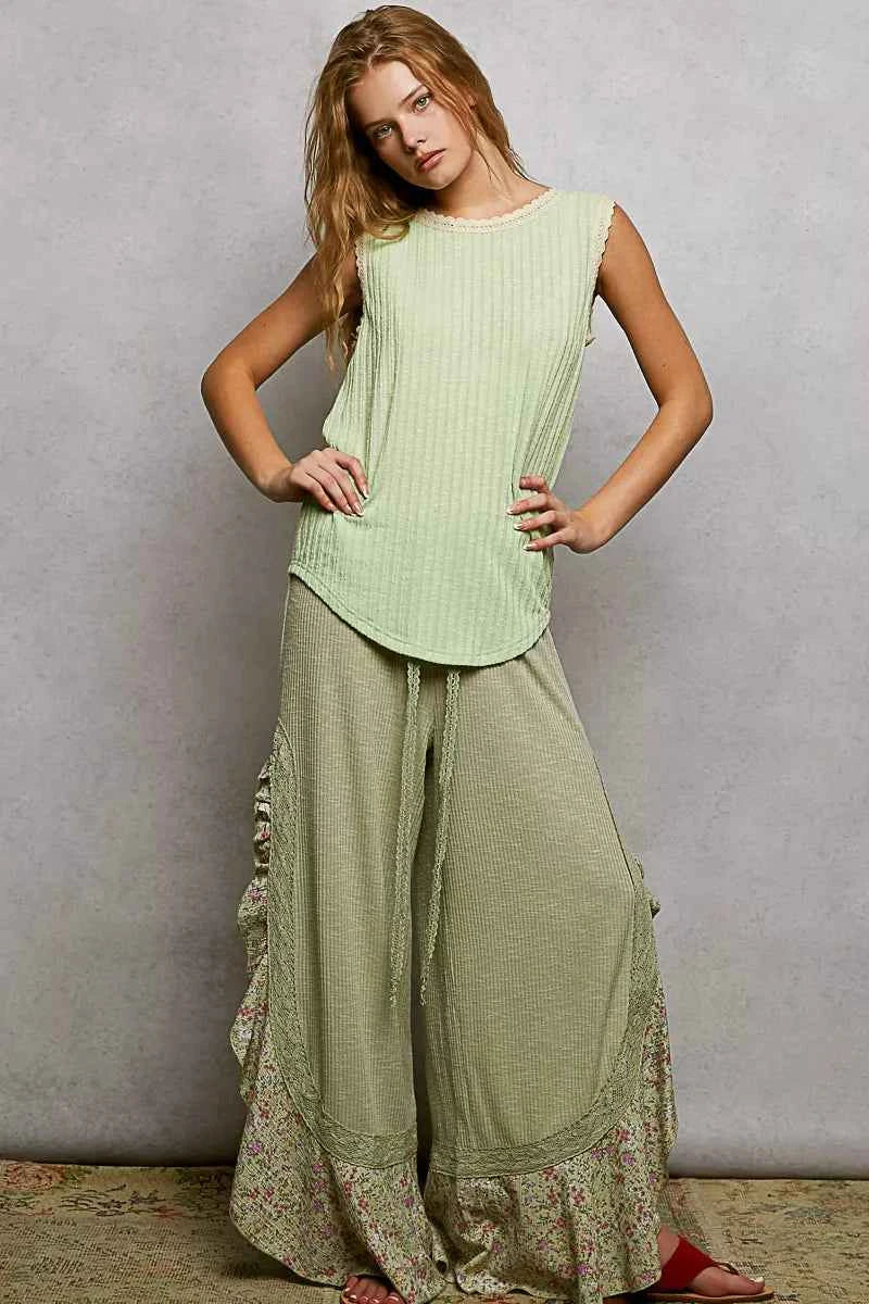 POL Ribbed Round Neck Tank with Lace Trim 928c38cb-d619-41a6-8ed4-1bd85117dea8-Max-Origin