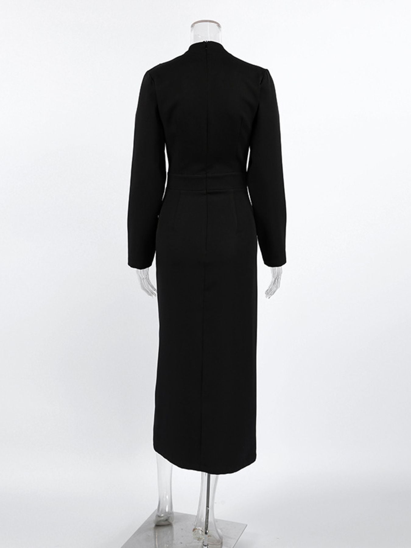 Ruched Long Sleeve Midi Dress 929071b7-1475-4811-b4ed-1b7e25c1a8a9-Max