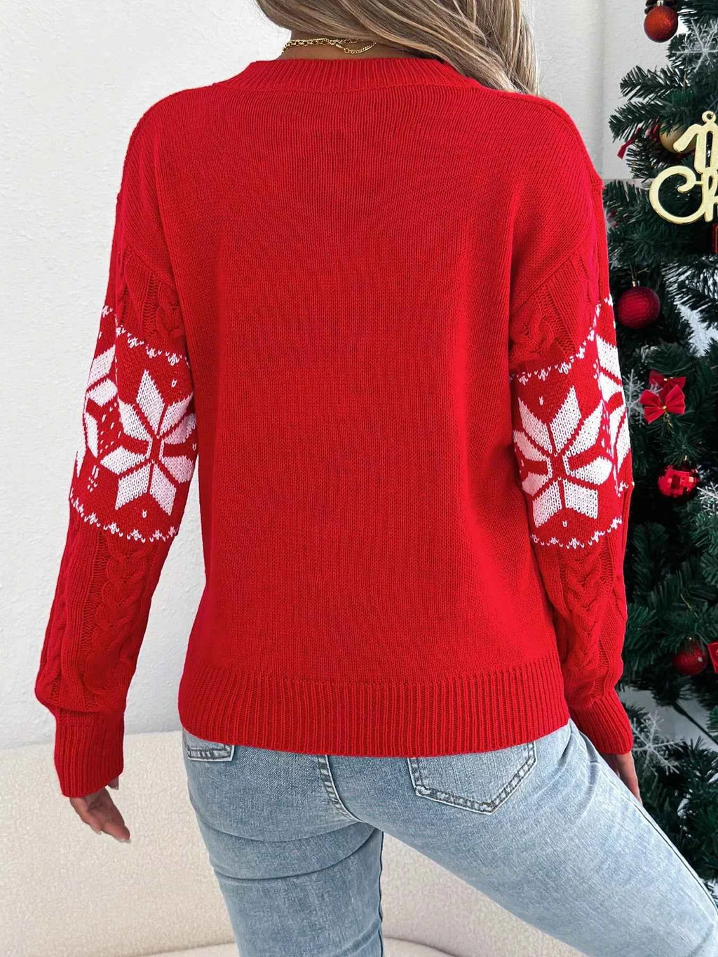 Christmas Snowflake Cable Knit Sweater 92985c22-44af-41eb-920b-b05e7d0e74ca-Max-Origin