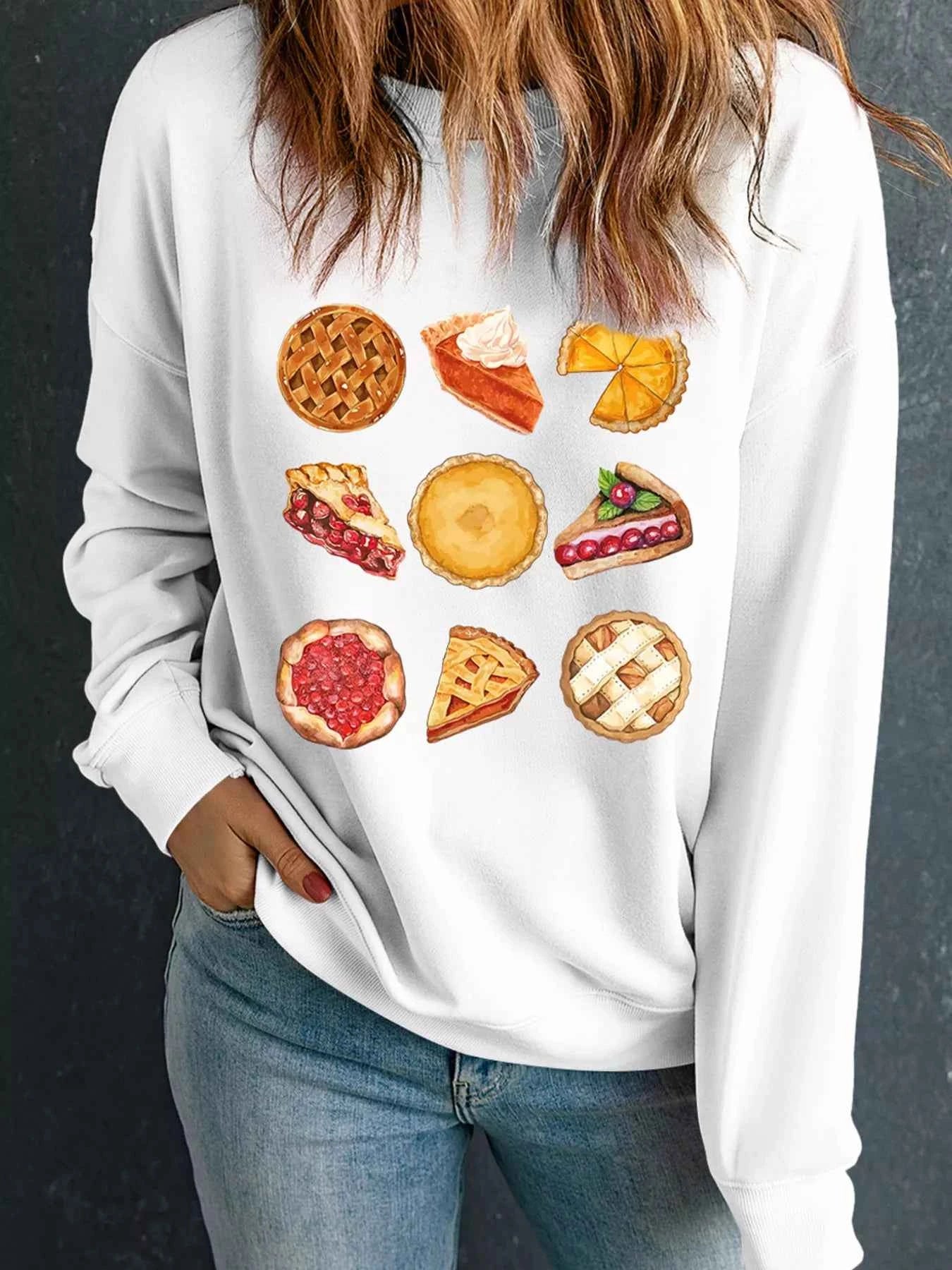 Yummy Pie Graphic Thanksgiving Sweatshirt 929f42d095174783877dbea7aabda9b2-Max-Origin