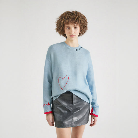 The Blue Love-Embroidered Cashmere Sweater blue 92F43F7E49A89D3D50F85105141531DD_2e22da39-314d-4522-98e5-9207a83db73f
