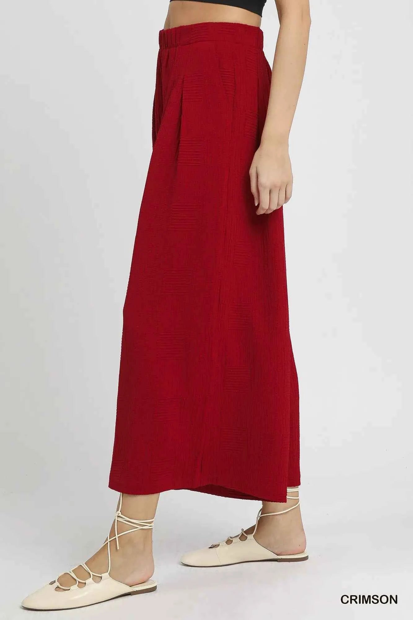 Umgee Elastic Waist Wide Leg Pants 92d16fcd-3068-4eb0-881b-5aae6d925aa6-Max-Origin