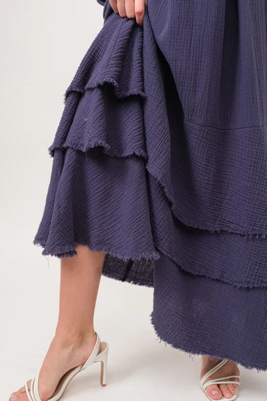 And The Why Washed Cotton Gauze Fringe Detail Tiered Dress 9319df22b9004ed1af53ed2643e4fef6-Max-Origin