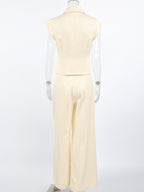 One Button Blazer & Wide Leg Pants Set 931bbda9-887e-4a64-9052-2fbee6a895c4-Max