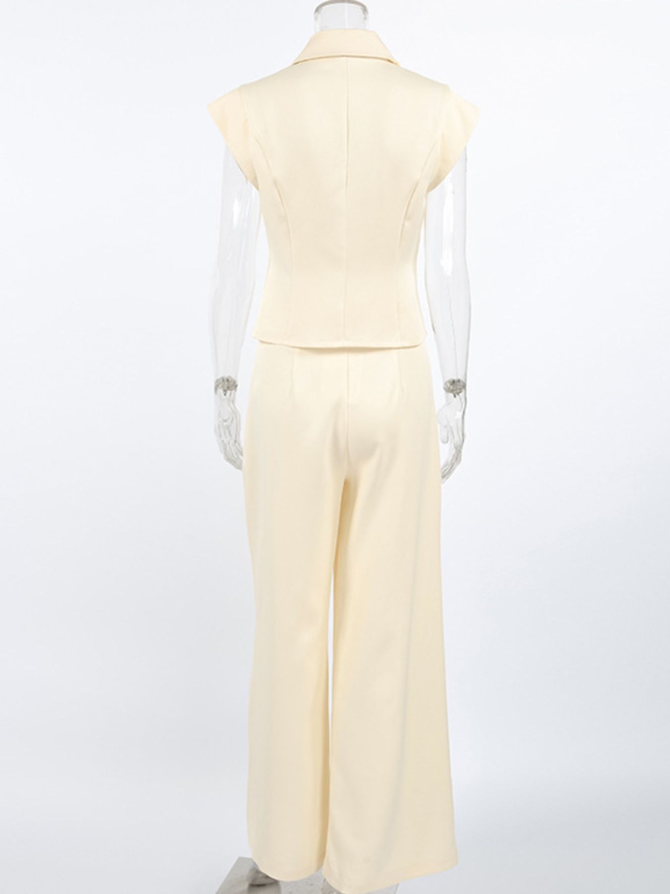 One Button Blazer & Wide Leg Pants Set 931bbda9-887e-4a64-9052-2fbee6a895c4-Max