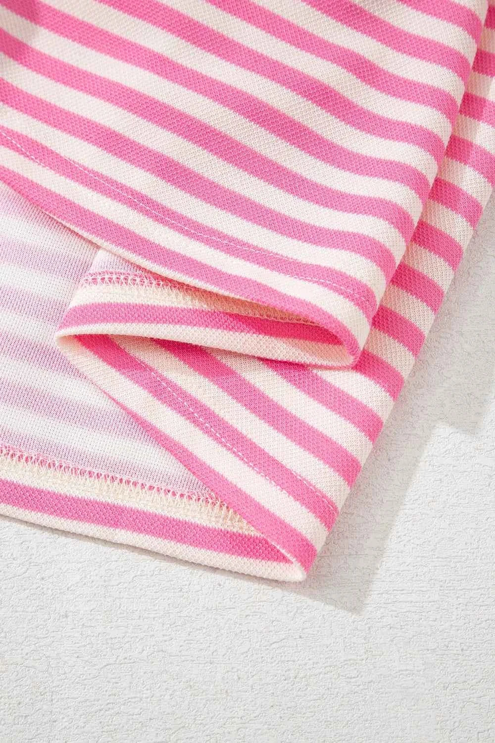 Striped Tie-Back Blouse with Cutout Detail 93314c6f-f3cf-4bab-bb6c-b4a9c75a1498-Max-Origin