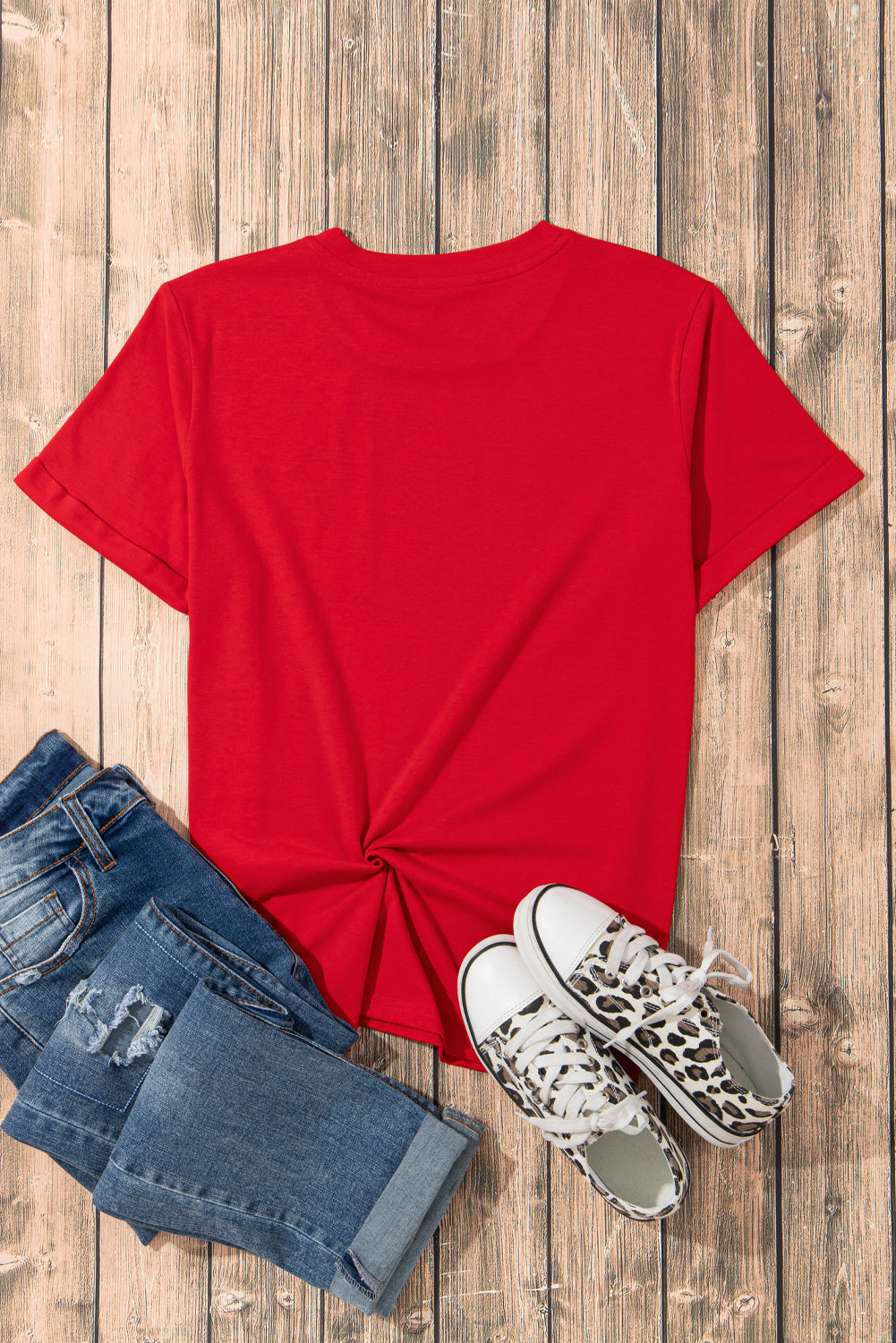 Red Checkered Game Day Graphic T Shirt 934f0ae46912cc8c