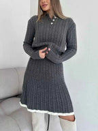Cable Knit Long Sleeve Top and Skirt Sweater Set 93de1632-110a-44f4-aaa3-5526f0d849c8-Max-Origin