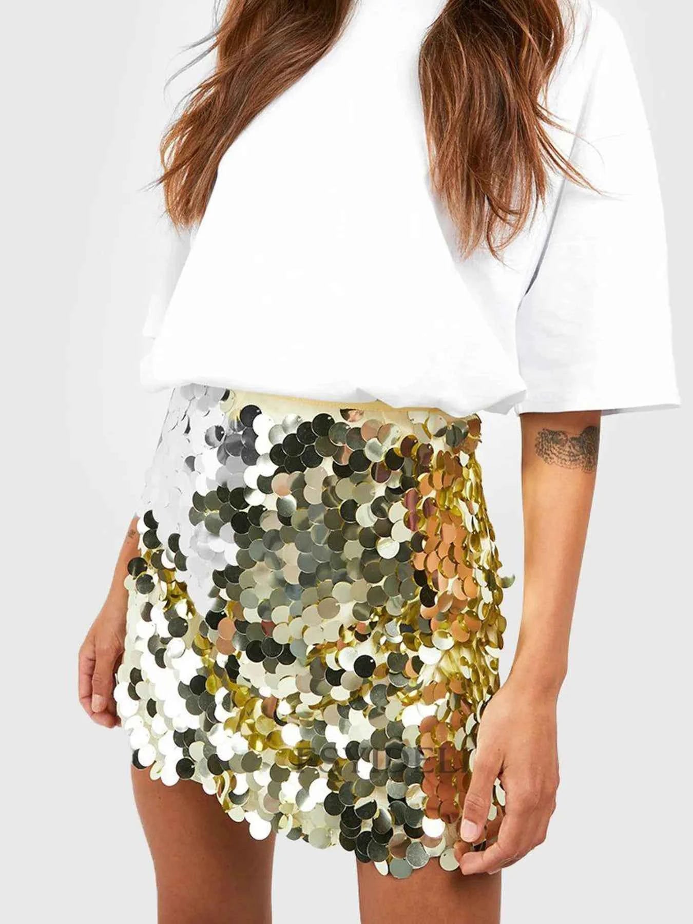 Sequin Mini Skirt Gold 940005f392fe4ae89589f82a7900a6dd-Max-Origin