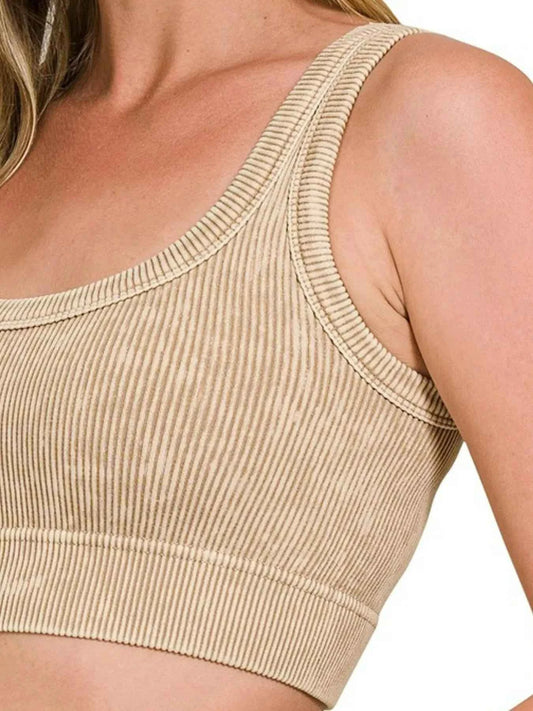 Washed Ribbed Scoop Neck Seamless Tank Top 94095b22-97c9-455b-9778-a08cd5291ee4-Max-Origin