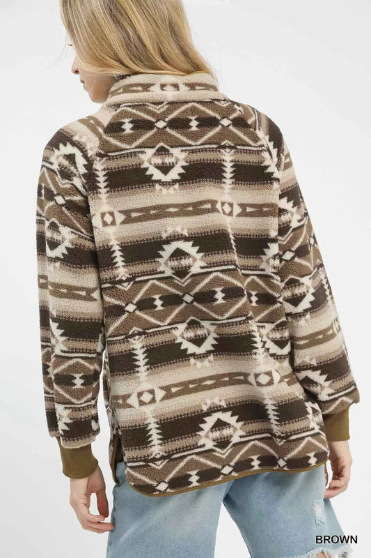 Aztec Print Sherpa Pullover 94273973-cf37-4c24-bba3-7dc34c42b21e-Max-Origin