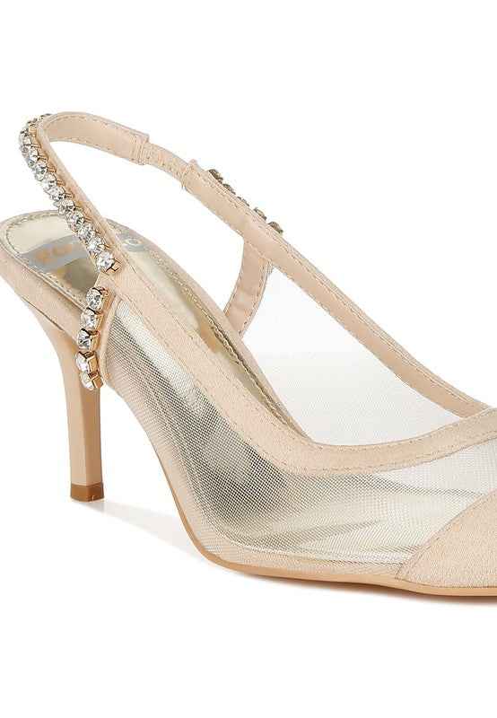 Yaga Stiletto Heel Slingback Sandals 9428a868-16c0-4b4b-82c9-23476af31d00