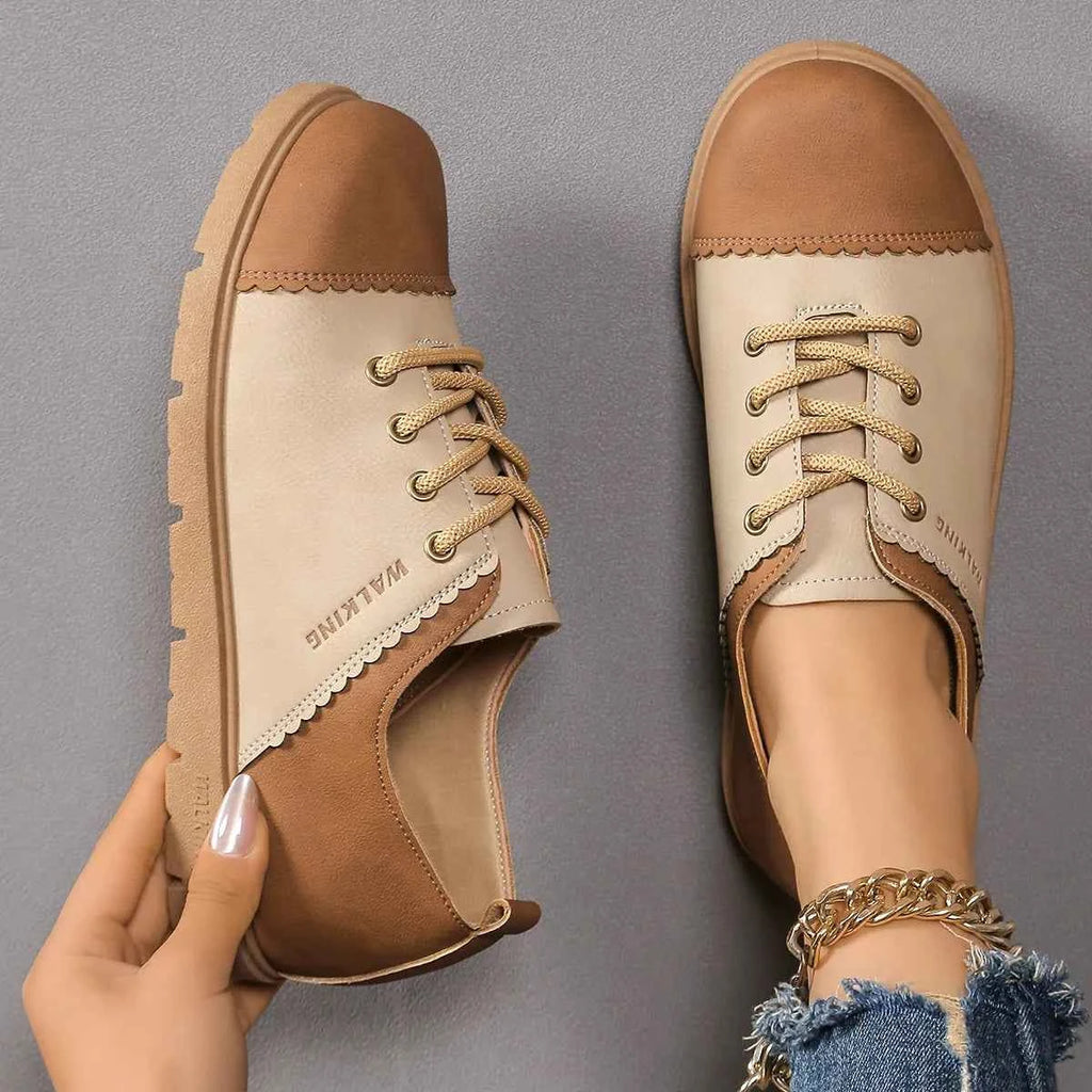 Color Block Lace Up Sneakers 9446aec3-b472-474d-896e-9ac4df8c5a76-Max-Origin