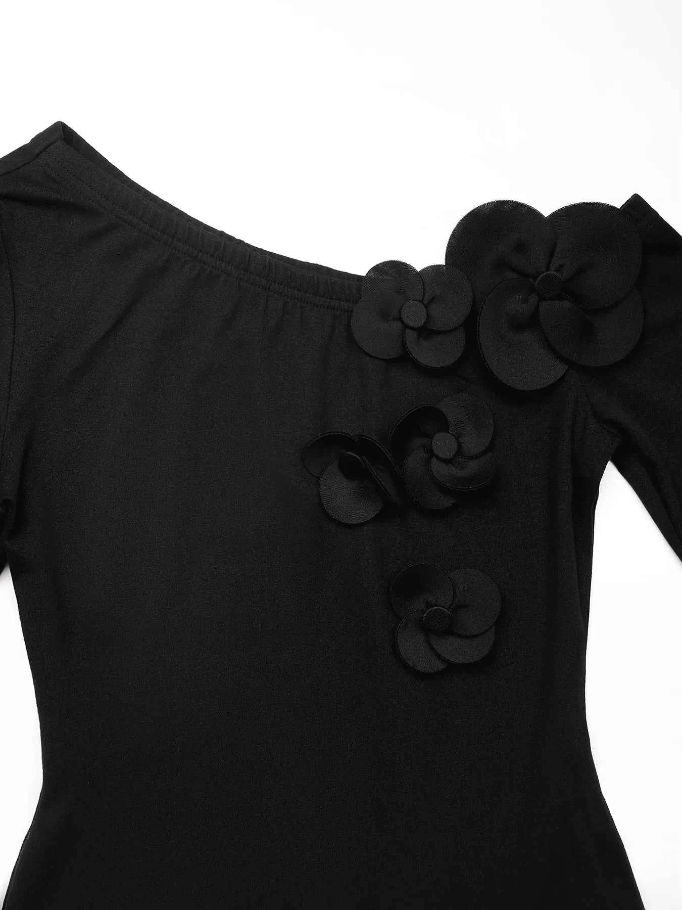 Flower One Shoulder Long Sleeve Bodysuit 94473139e1f748859653a00133c9ff37-Max-Origin