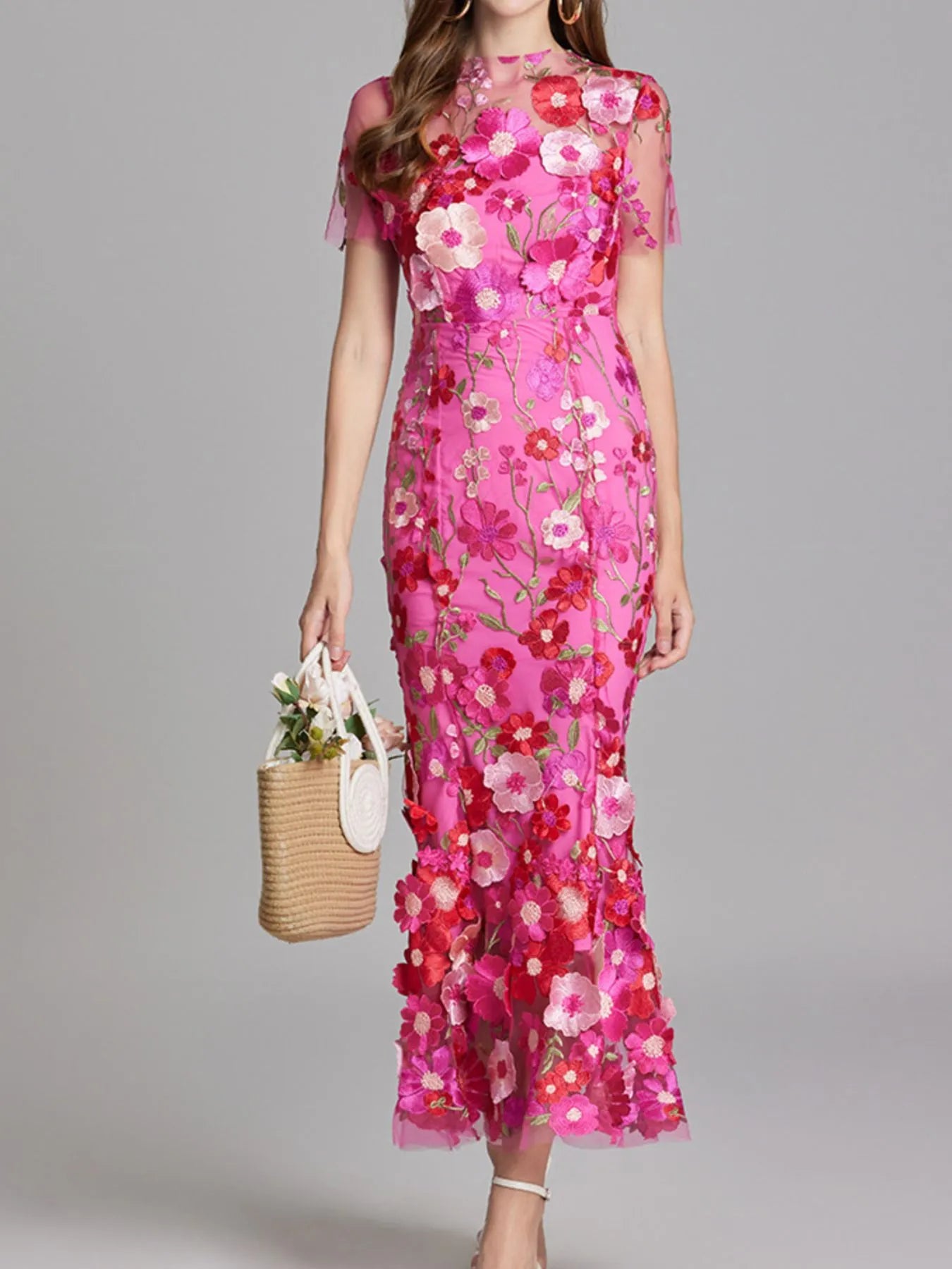 Floral Embroidered Mesh Overlay Maxi Dress 94537799-88c7-4749-b672-a3b59c2f6988-Max-Origin