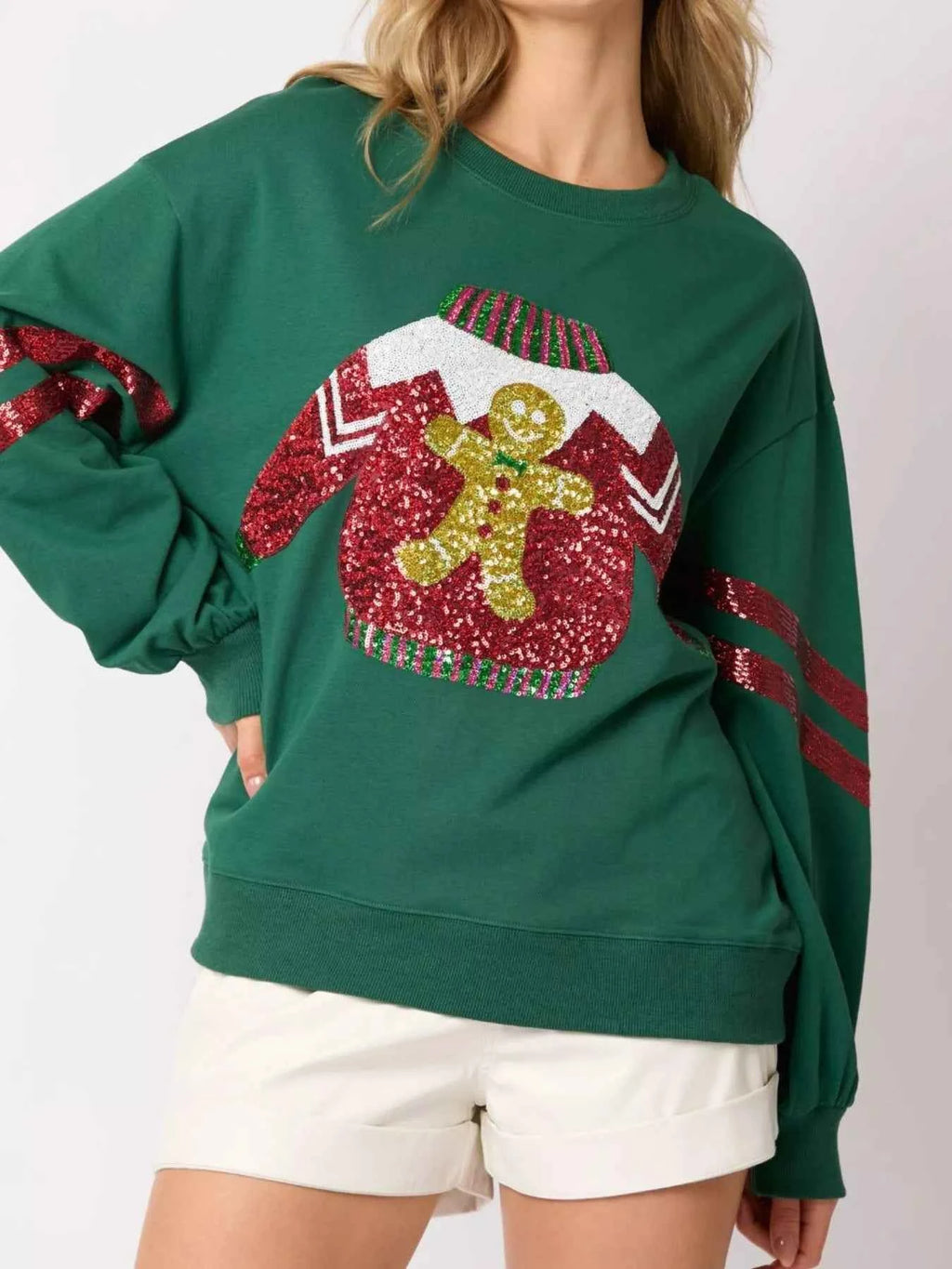 Christmas Sequin Santa Hat Holiday Sweatshirt 946cd281-8023-4a08-872b-da27c381431f-Max-Origin