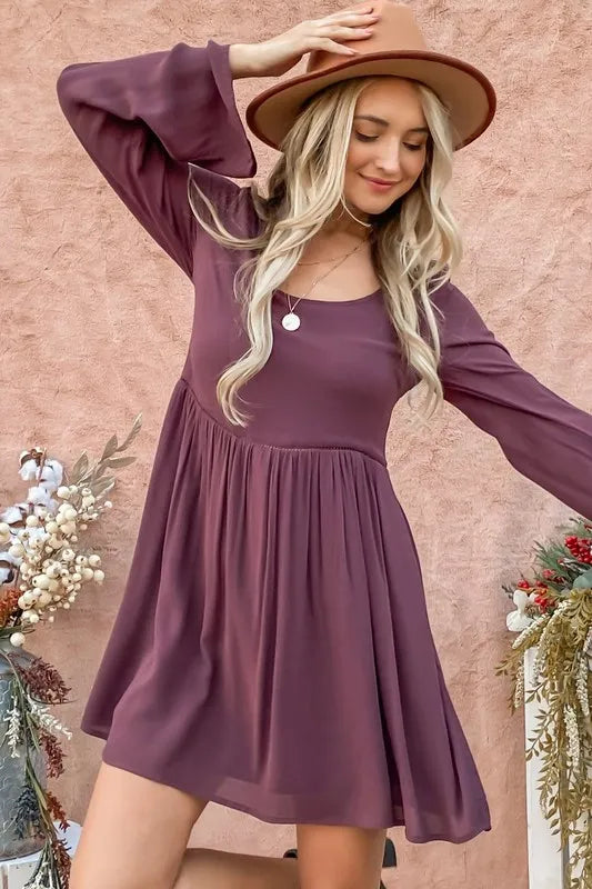And The Why Back Lace Button Down Detail Bell Sleeve Dress 9471c647a1fa4924a46db14443664d91-Max-Origin