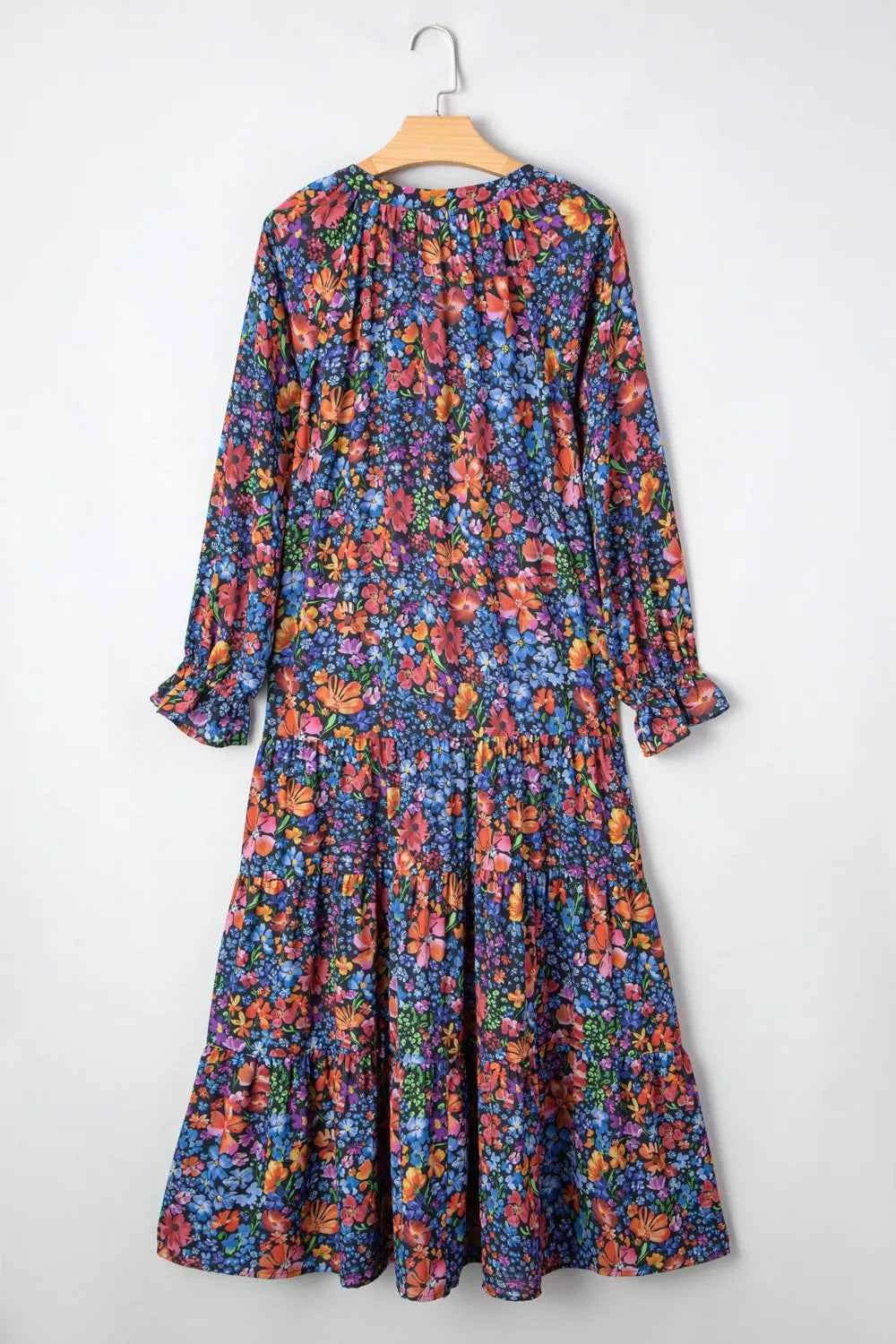 Floral Notched Flounce Sleeve Maxi Dress 9473e1b6-0152-4292-b59b-5d9368c9368e-Max-Origin