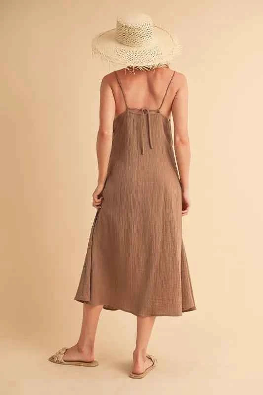 Aemi+Co Side Button Midi Cami Dress 949a3ba659554310ba87dc2f45e98341-Max-Origin