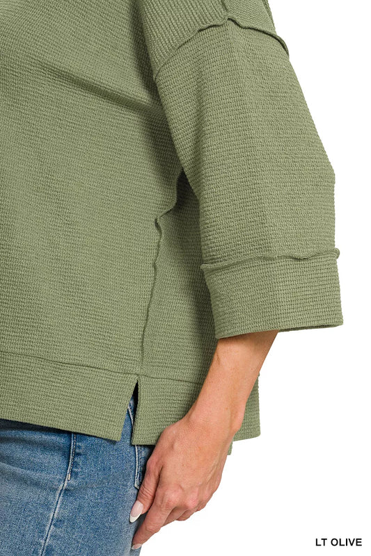 Double Knit 3/4 Sleeve Top 94a29a4b-3356-43b2-8567-8560e025cd2c-Max-Origin