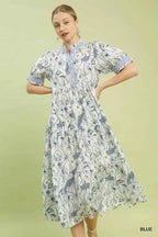 Umgee Floral Tiered Midi Dress with Ruffle Trim 94bf2ea6-da8e-40b7-87a5-f08f024bfae6-Max-Origin