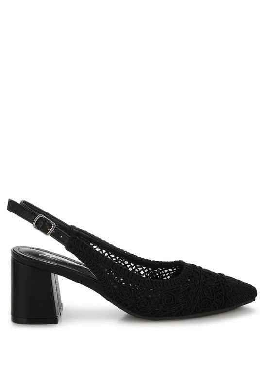 Tolina Woven Design Slingback Sandals 94ed99ea-d155-41a0-b786-d61d787e2d0d