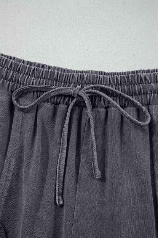 Floral Patch Mineral Wash Terry Knit Pants 94fd7306-0174-4e11-abe0-edf8e2af6ffd