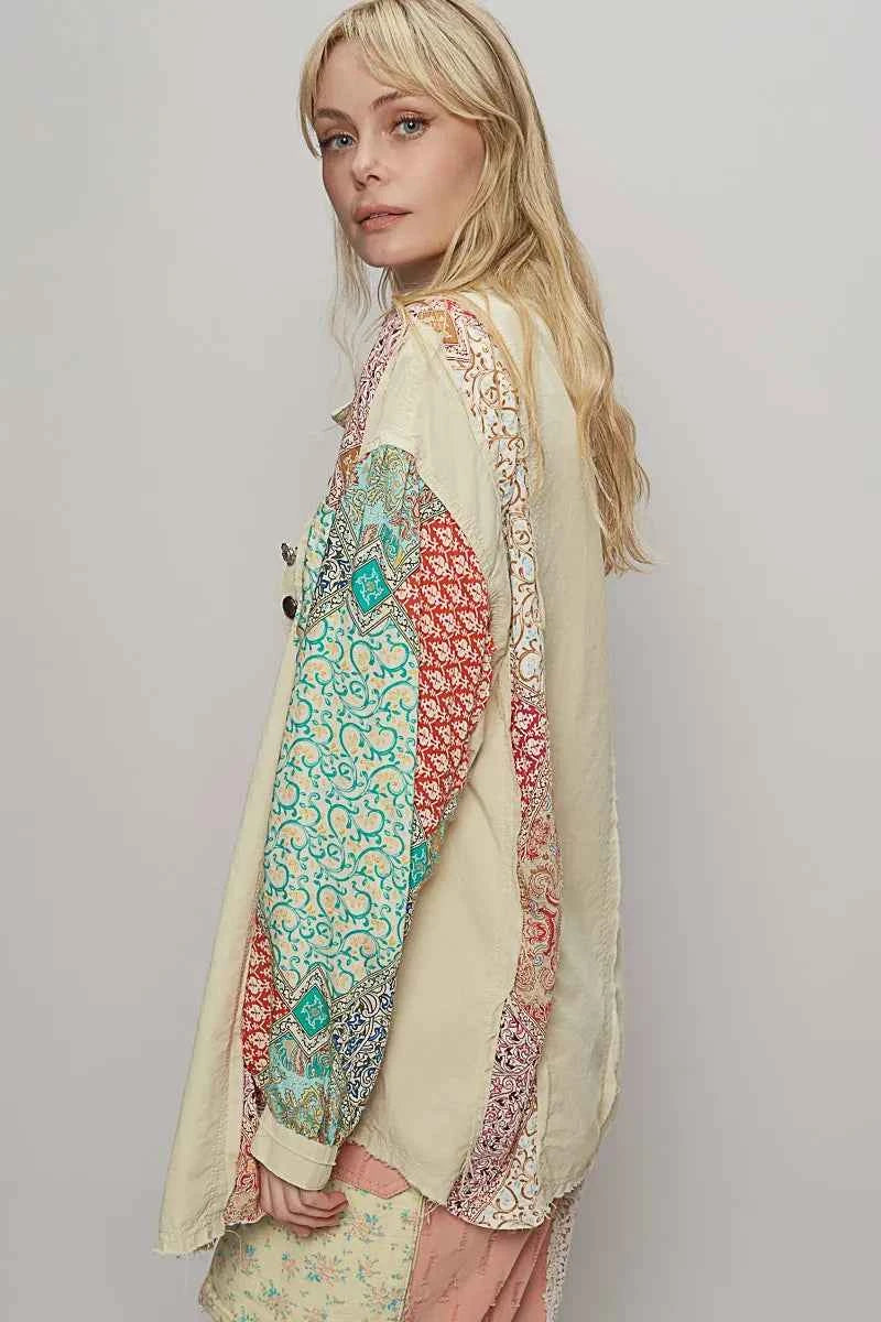 POL Printed Button Up Oversized Shirt 95148bcd-be36-4329-b057-65ea1ad97f14-Max-Origin