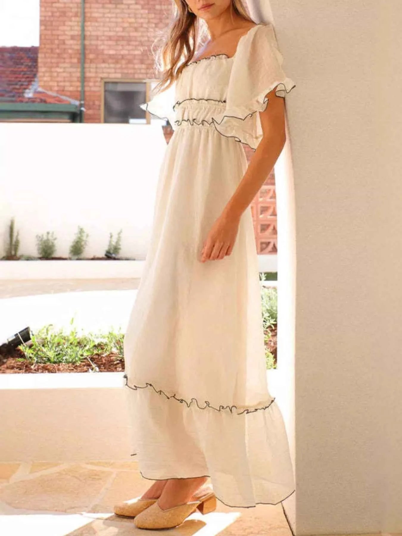 Ruffled Short Sleeve Tiered Maxi Dress 9531f9a1-1949-408b-a5d7-b8e1004777c9-Max-Origin