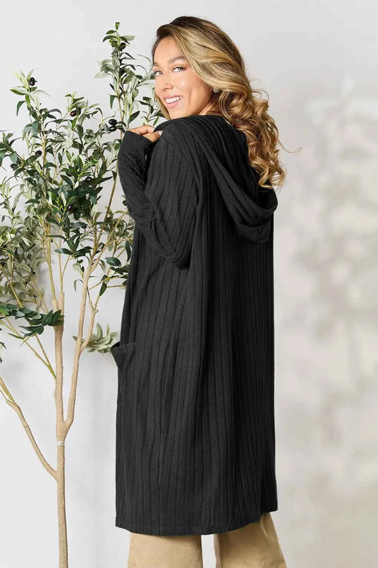 Basic Bae Full Size Hooded Sweater Cardigan 954df1bcc19d40fa93577e5d908f67d6-Max