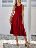 Sleeveless A-Line Midi Dress 9557cbd9-a518-47fa-b7e8-8296ce4f0c4c-Max-Origin