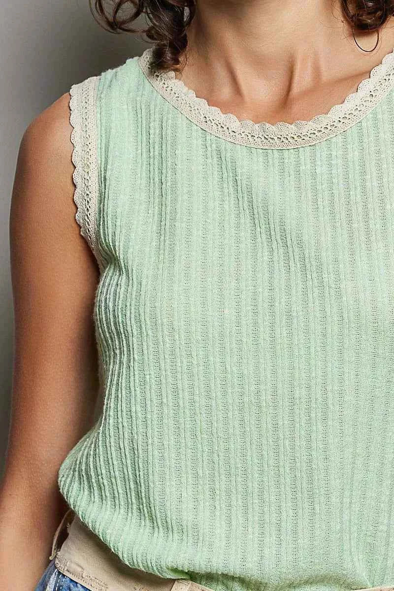 POL Ribbed Round Neck Tank with Lace Trim 9579d61f-b0a6-4fed-8683-0449497597f6-Max-Origin