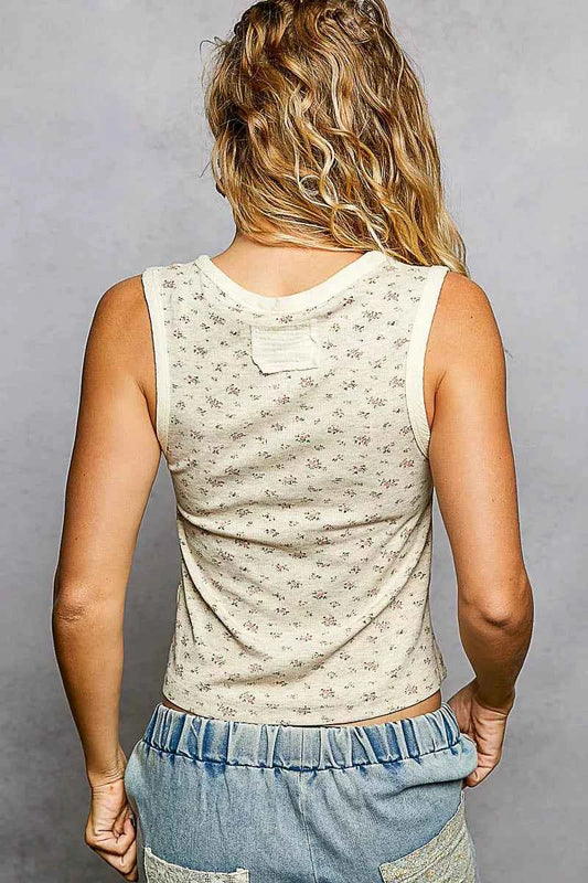 Floral Round Neck Cropped Ribbed Tank 959d7ac2-162b-42c9-a1a2-f35f8b26b6f2-Max-Origin