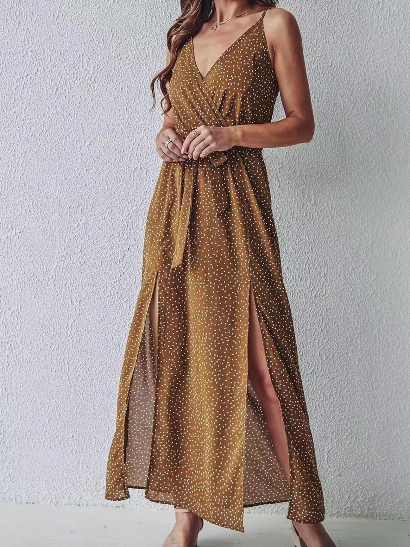 Slit Printed Surplice Midi Dress 959dd74c-646d-458d-8819-acc169e4dcb3-Max-Origin