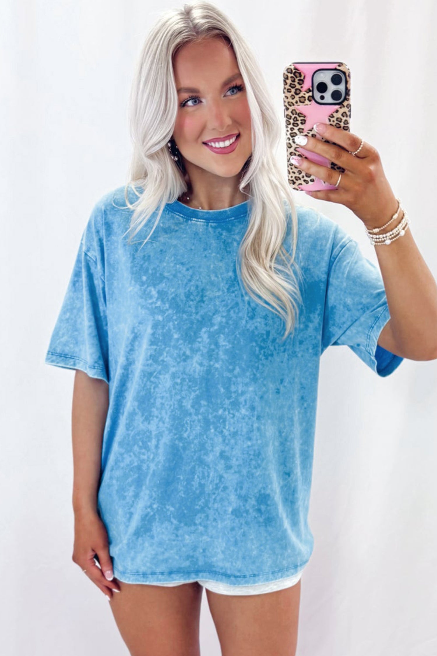 Blue Mineral Washed Oversized Tee 95d85bae1417df89