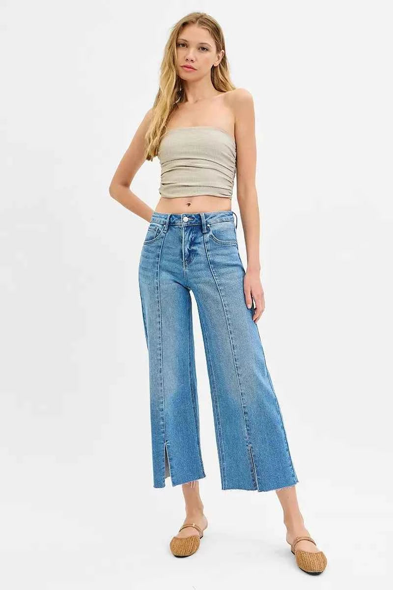 RISEN Tummy Control Mid Rise Crop Wide Front Slit Jeans 95dfddc5061c4d208e61557e96e10f24-Max-Origin
