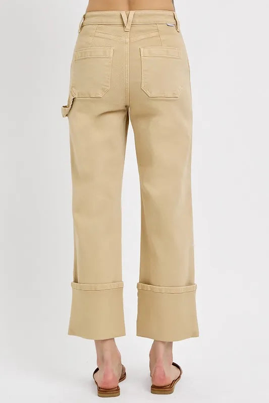 Full Size High Rise Wide Straight Cuffed Patch Jeans Plus Size 9603c5e3-1dbe-4cd0-9b99-2c360fdb3147-Max