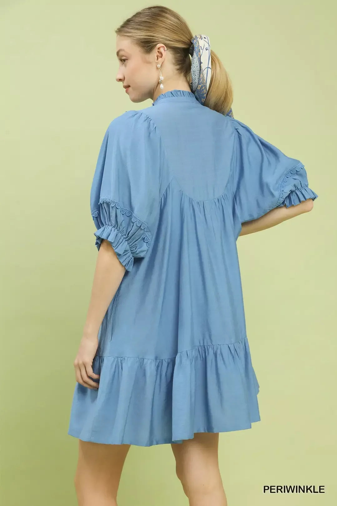 Umgee Smocked Bib Ruffle Hem Babydoll Dress 9605b023-33d9-4c9e-ba13-88947b01034f-Max-Origin