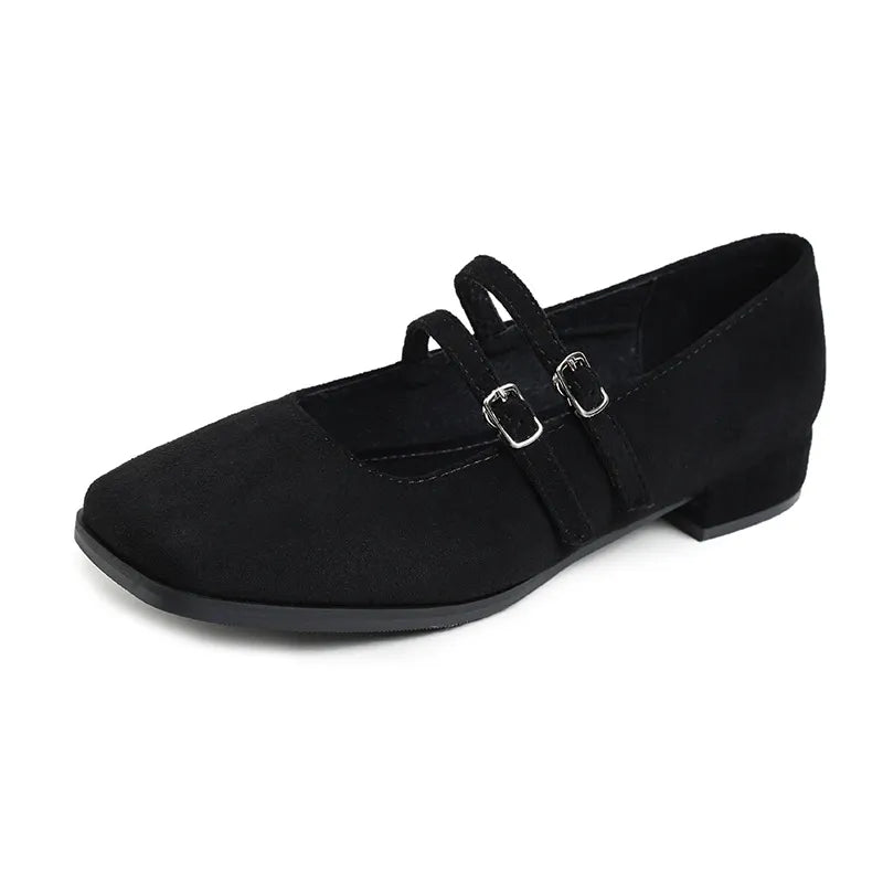Square Toe Flats Loafers Black 960c5520-e45e-4eed-8d32-774a1649c172-Max
