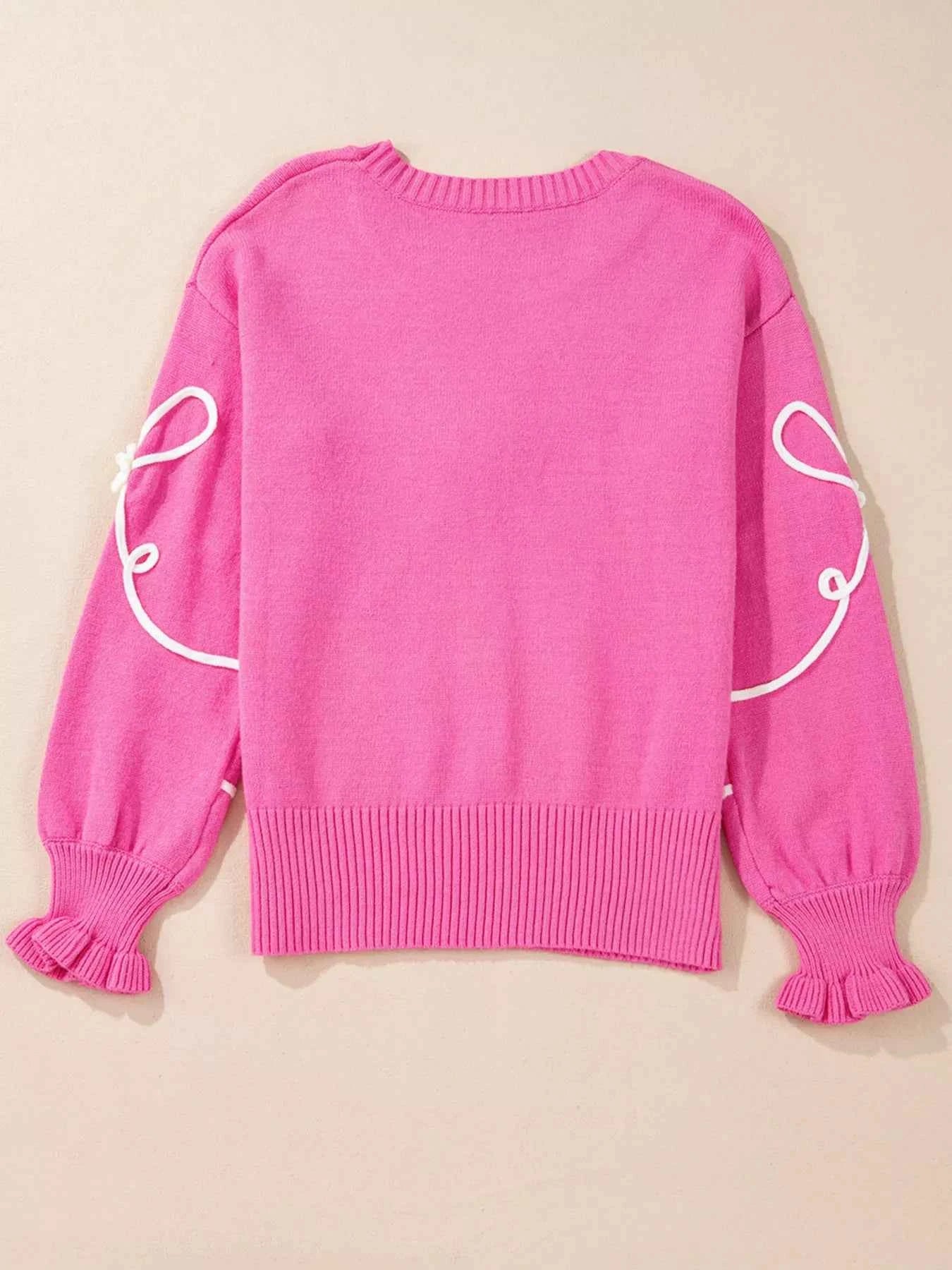 Ribbed Hem Long Sleeve Sweater 961fbda71a164ff59fc7135c7669625d-Max-Origin