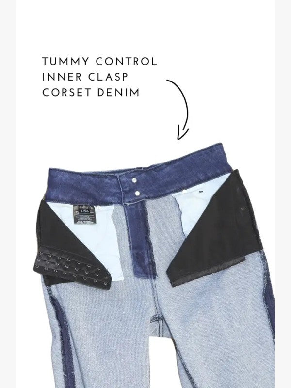 At1018flmt - eco friendly corset crop flare jeans 96202d61-bc2c-454a-954a-933a661c7ab7