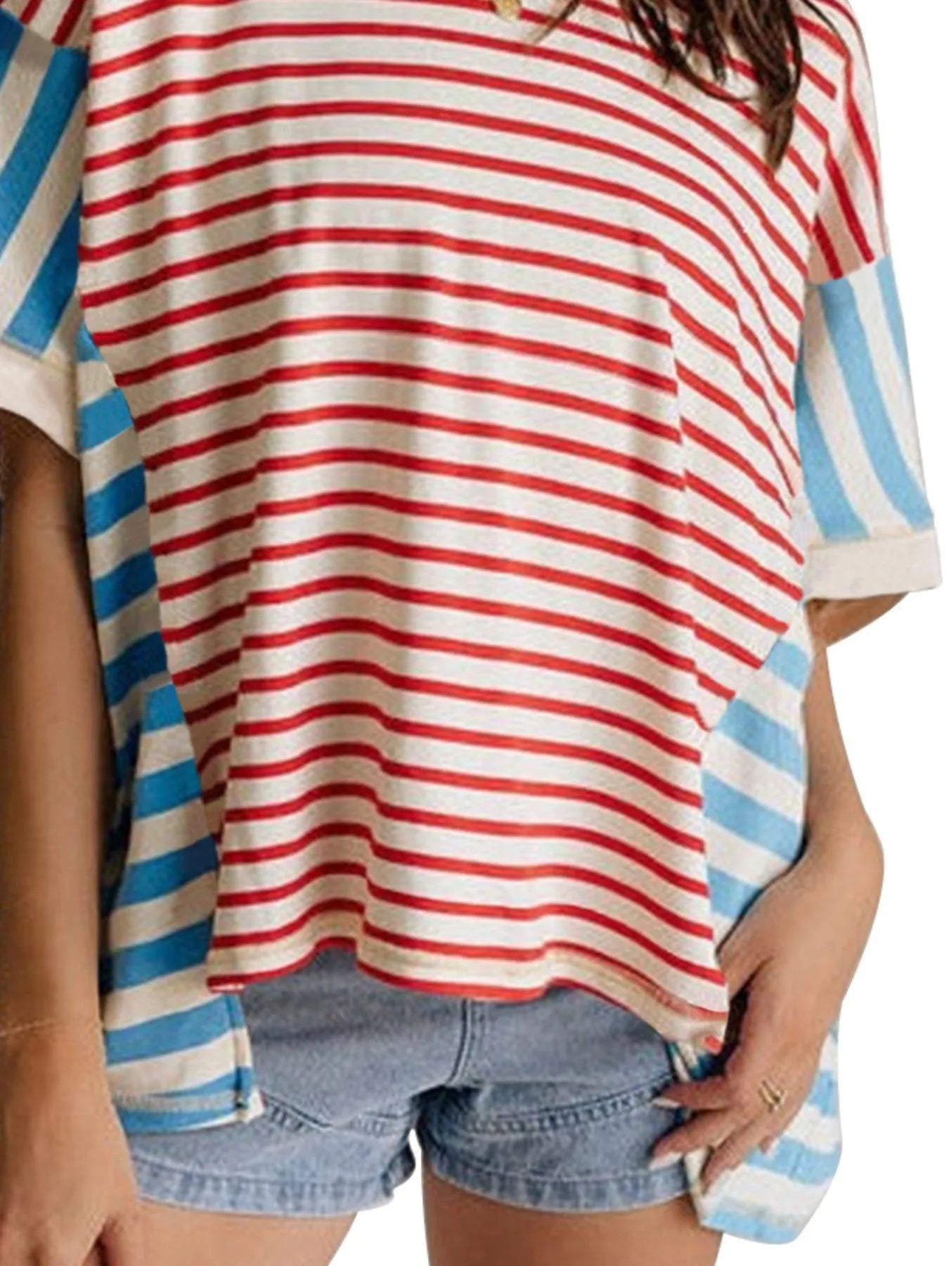 Colorful Striped Oversized T-Shirt 962c63a1-05d8-409f-8dfe-d687f5de2d1a-Max-Origin