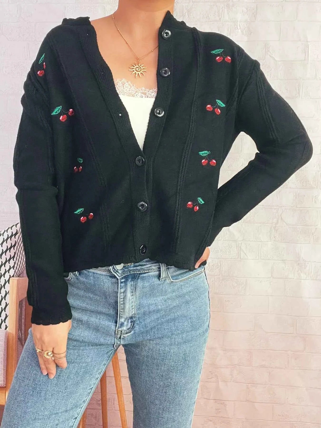 Cherry Embroidered Button Up Cardigan 9665fc32d7314f29b4ae15a54dbd875a-Max-Origin